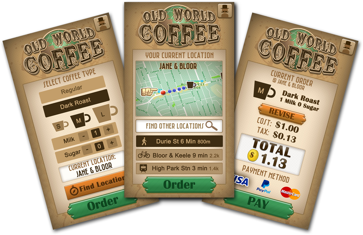 Old World Coffee UI Design & Prototype CHRIS DACOL
